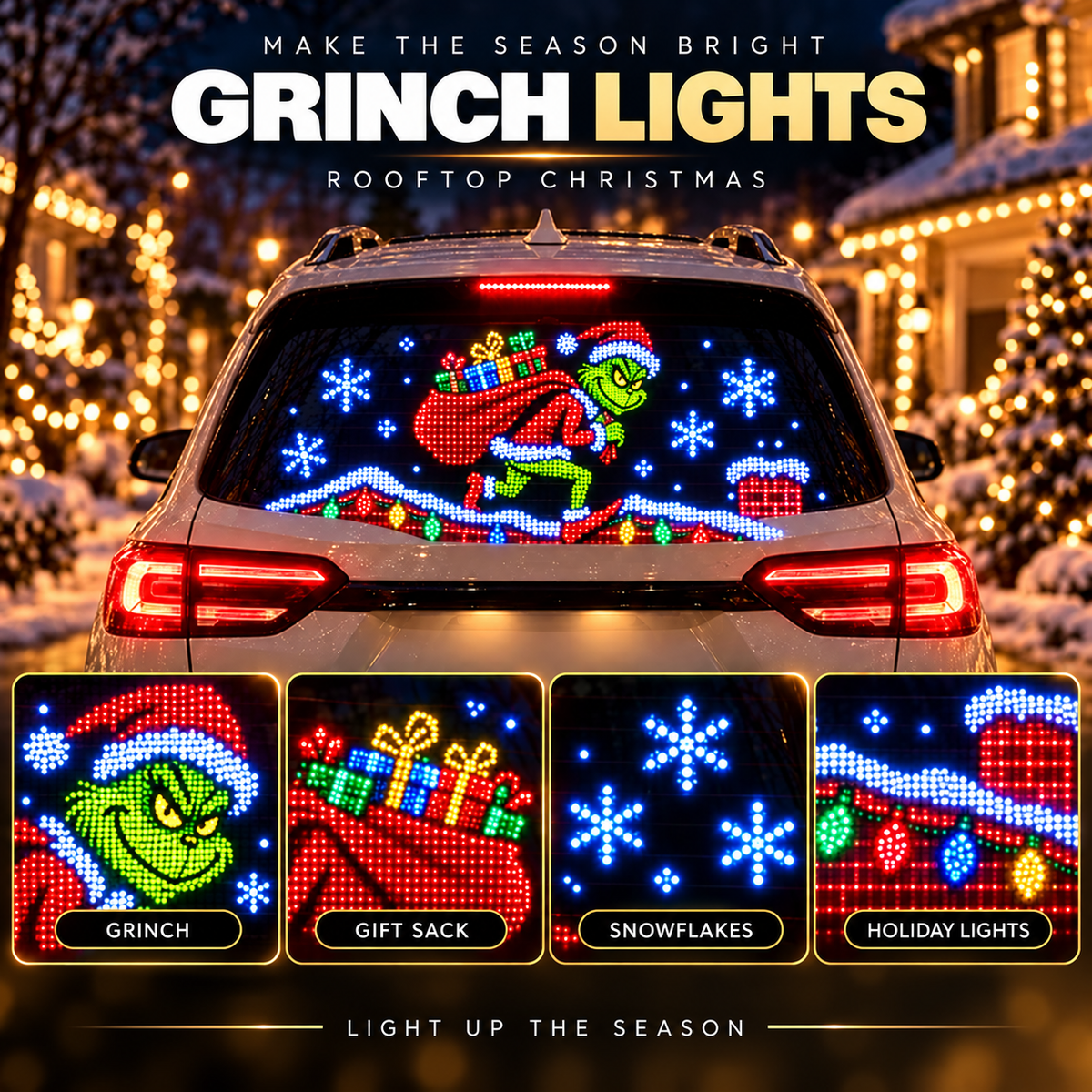 Christmas looks good on your car.
